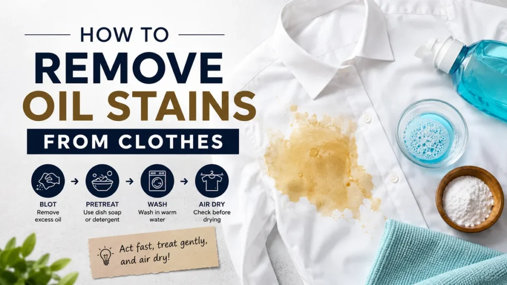 How to Remove Oil Stains From Clothes