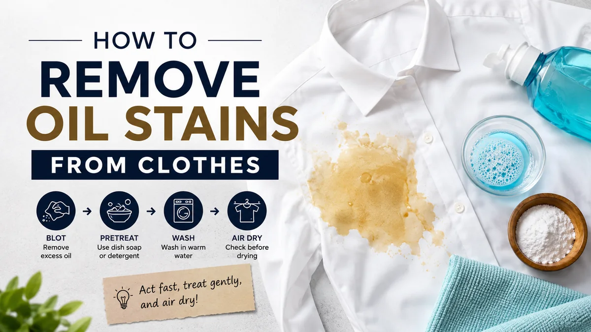 How to Remove Oil Stains From Clothes