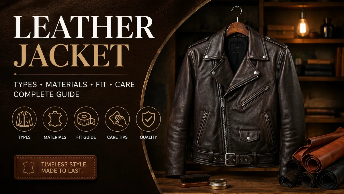 Leather Jacket A Complete Guide to Types, Materials, Fit, and Care