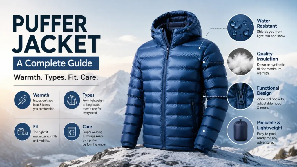 Puffer Jacket A Complete Guide to Warmth, Types, Fit & Care