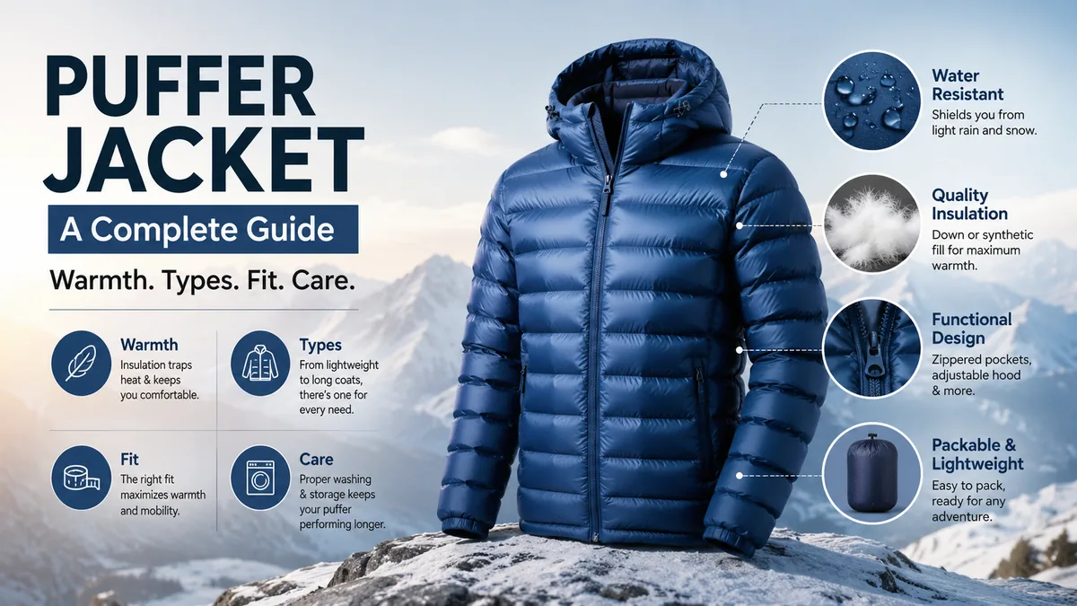 Puffer Jacket A Complete Guide to Warmth, Types, Fit & Care