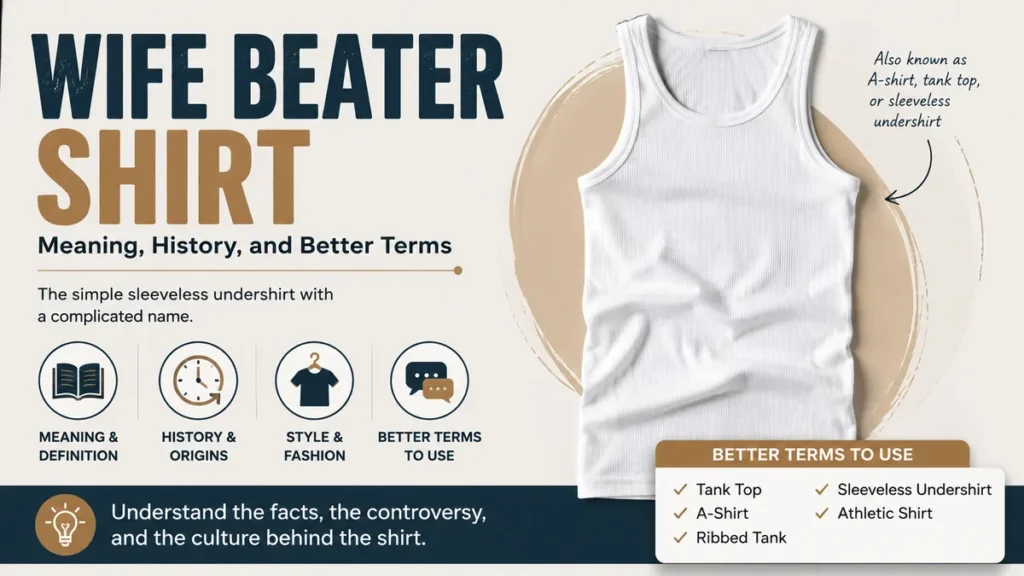 Wife Beater Shirt Meaning, History, and Why the Name Is Controversial