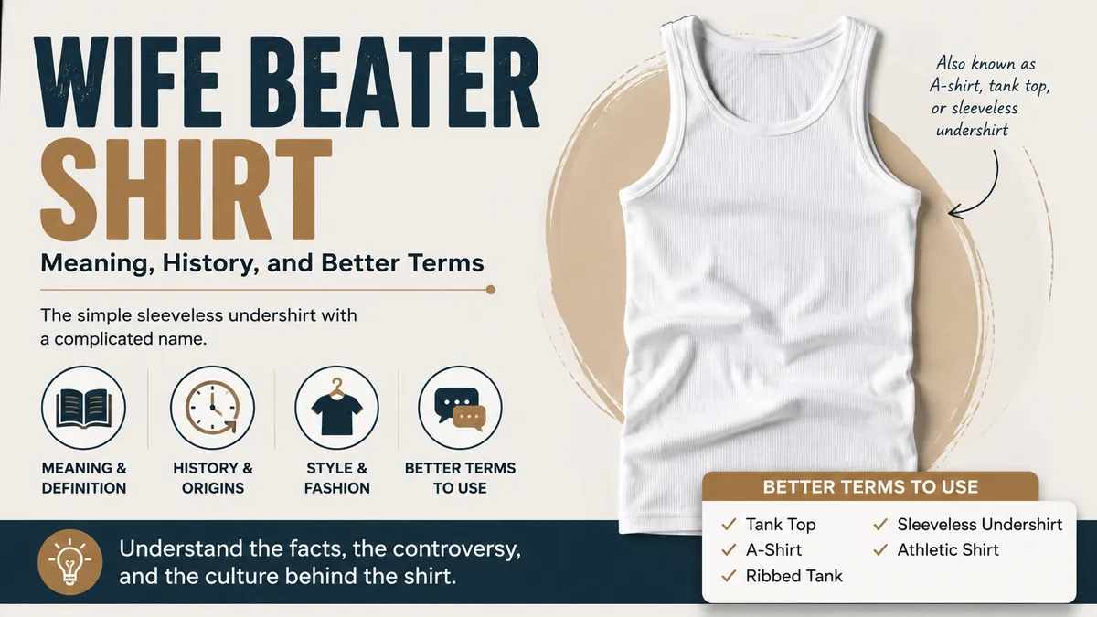 Wife Beater Shirt Meaning, History, and Why the Name Is Controversial