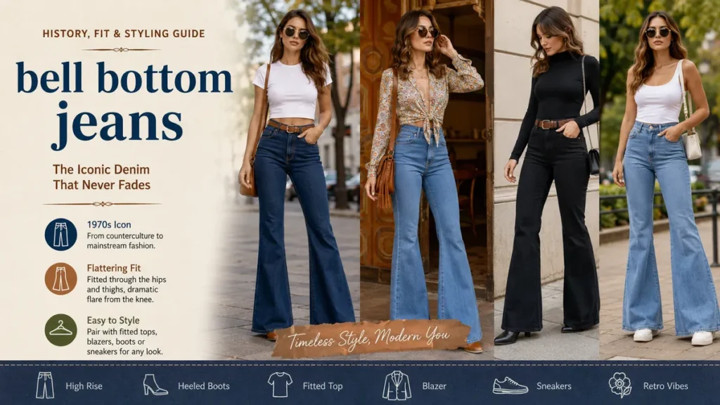 Bell bottom jeans: History, Fit & Styling Guide