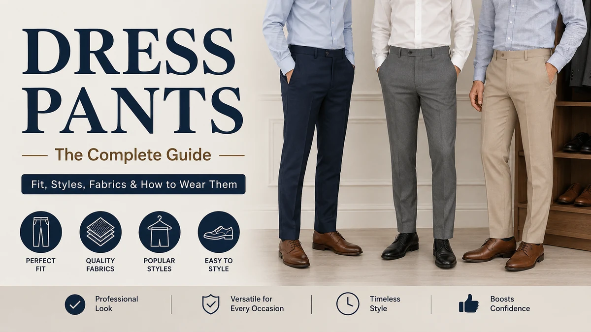 Dress Pants: Fit, Fabrics, Styles & Complete Guide