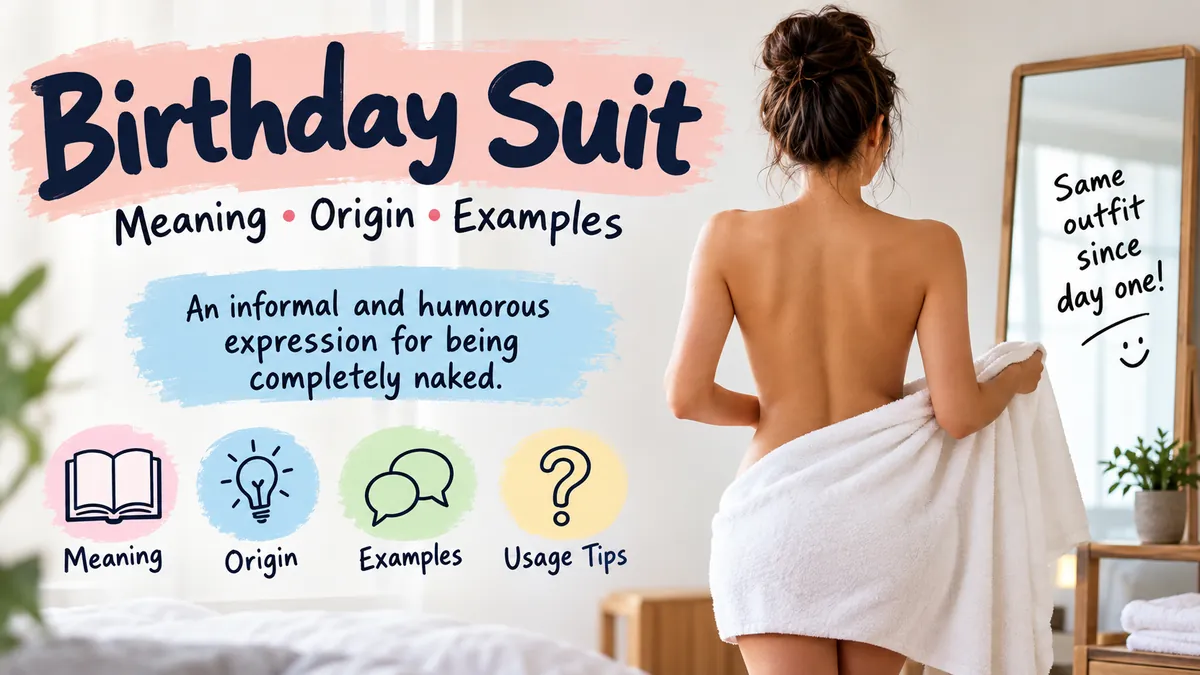 Birthday Suit Meaning, Origin & Examples
