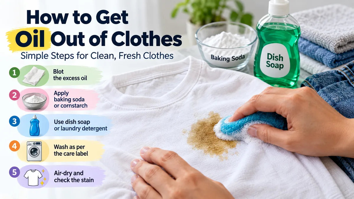 How to Get Oil Out of Clothes: Easy Stain Removal