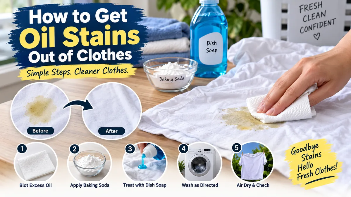 How to Get Oil Stains Out of Clothes: Easy Steps