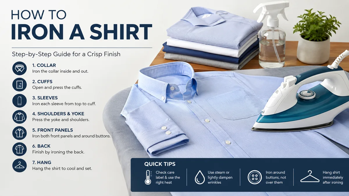 How to Iron a Shirt: Easy Step-by-Step Guide