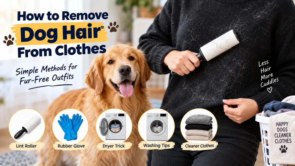 How to Remove Dog Hair From Clothes: Easy Methods