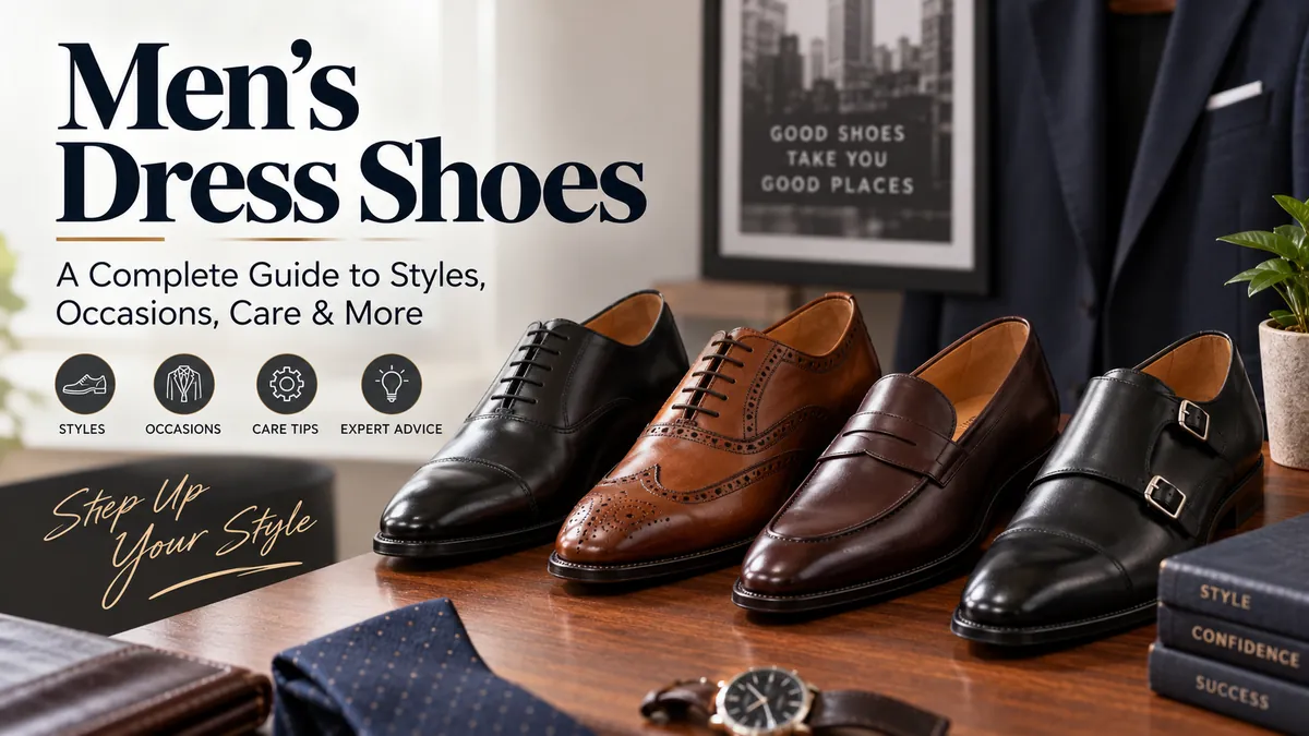 men's dress shoes: Types, Fit, Style & Care Guide
