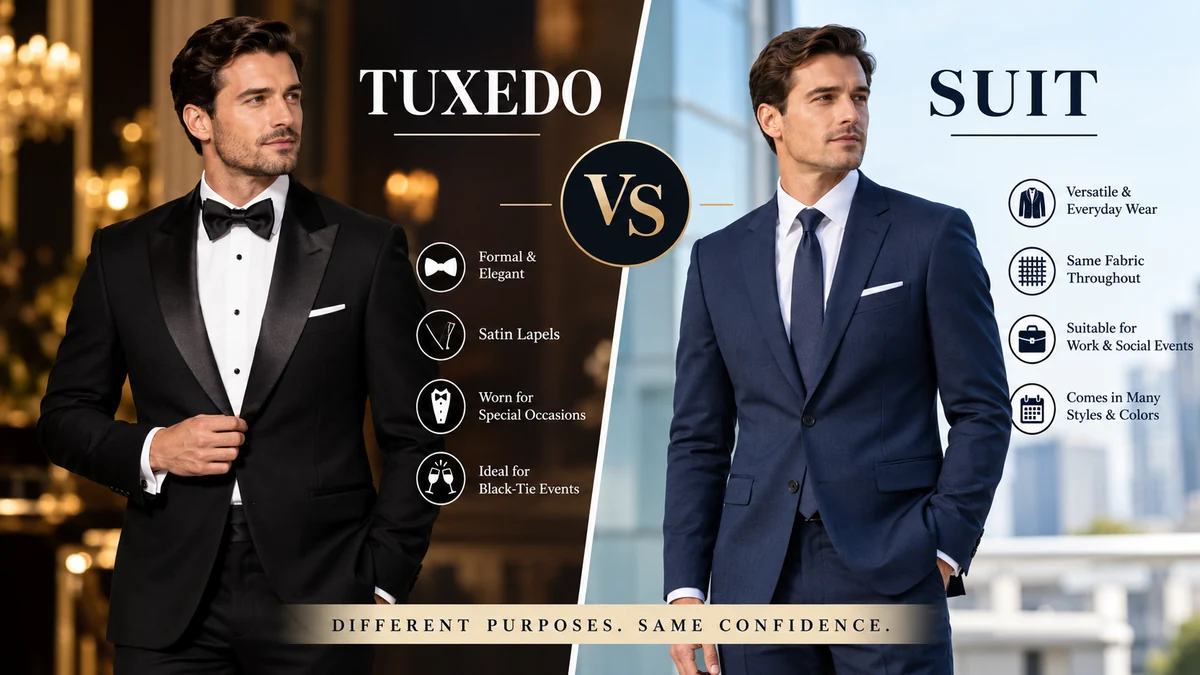 Tuxedo vs Suit: Key Differences Explained