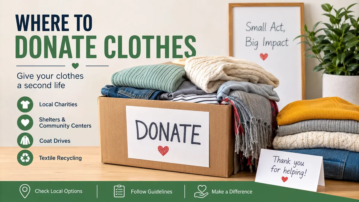 Where to Donate Clothes: Best Places & Donation Guide