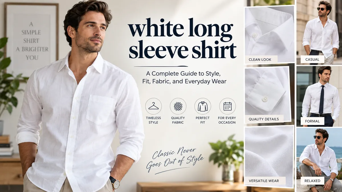 White Long Sleeve Shirt: Style, Fit & Fabric Guide