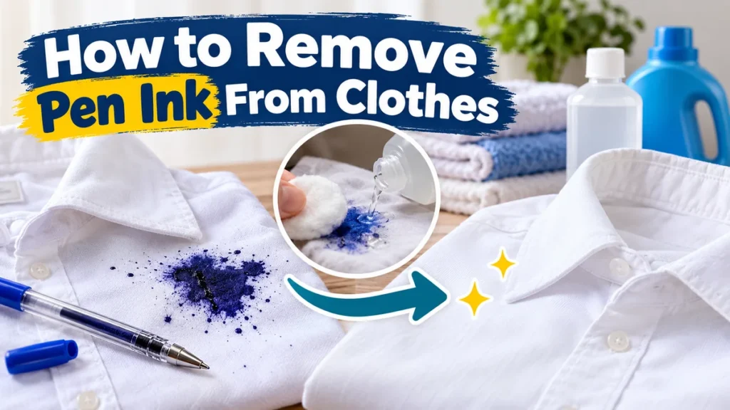 How to Remove Pen Ink From Clothes: Easy Steps