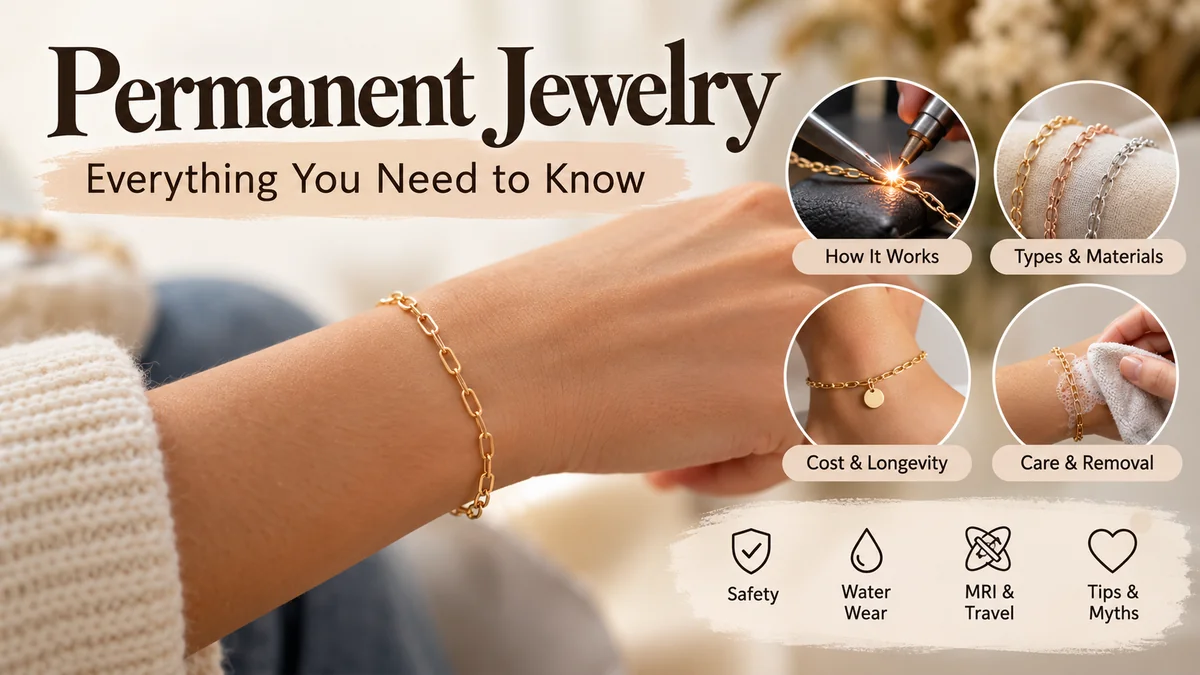 permanent jewelry: Cost, Safety, Types & Care Guide
