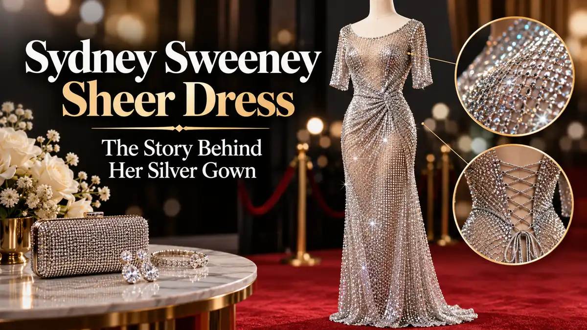Sydney Sweeney Sheer Dress: Silver Gown Explained