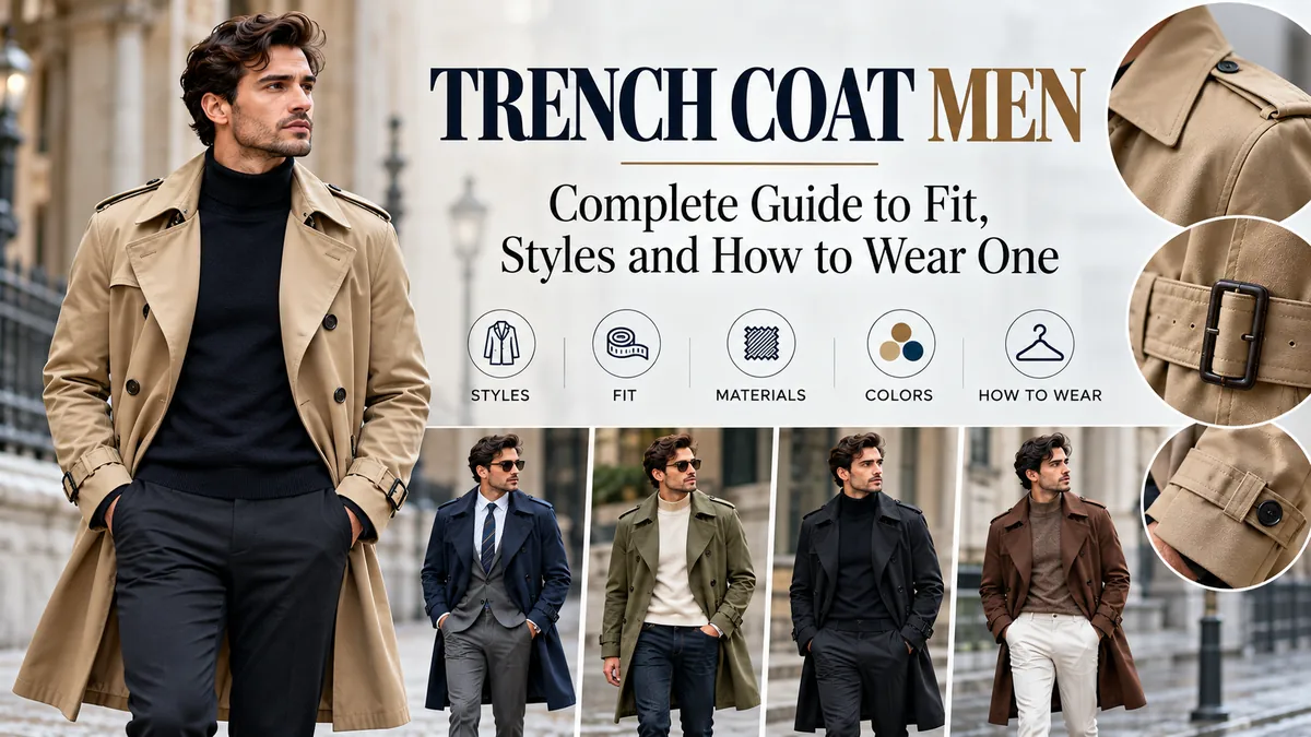 Trench Coat Men: Complete Style, Fit & Wear Guide